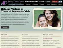 Tablet Screenshot of familycrisisctr.org